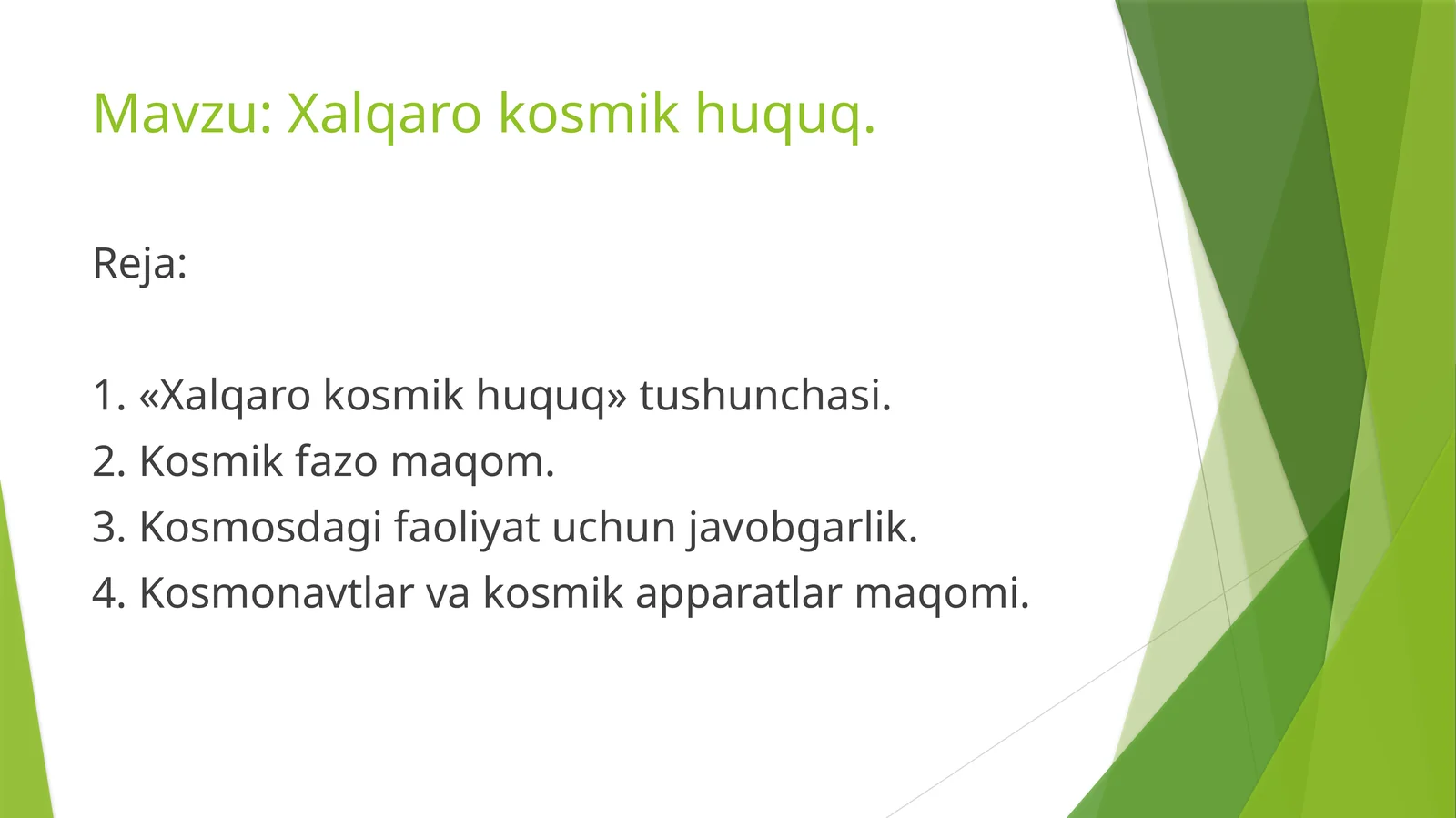 Xalqaro kosmik huquq