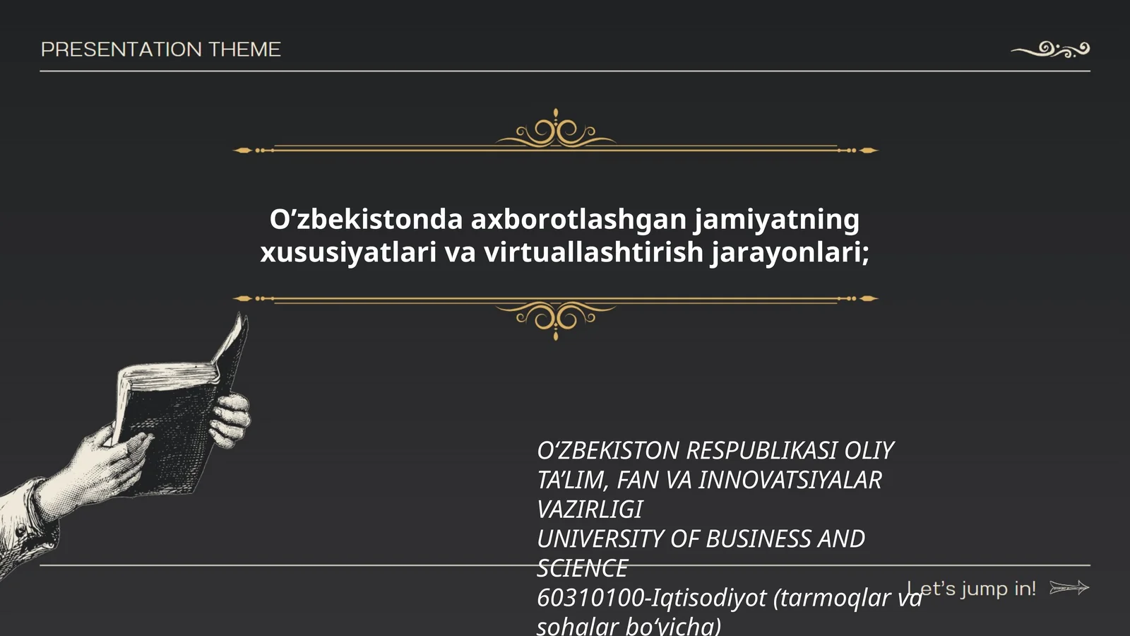 IQTISODIYOTDA AXBOROT KOMMUNIKATSION TEXNOLOGIYALARI VA TIZIMLARI