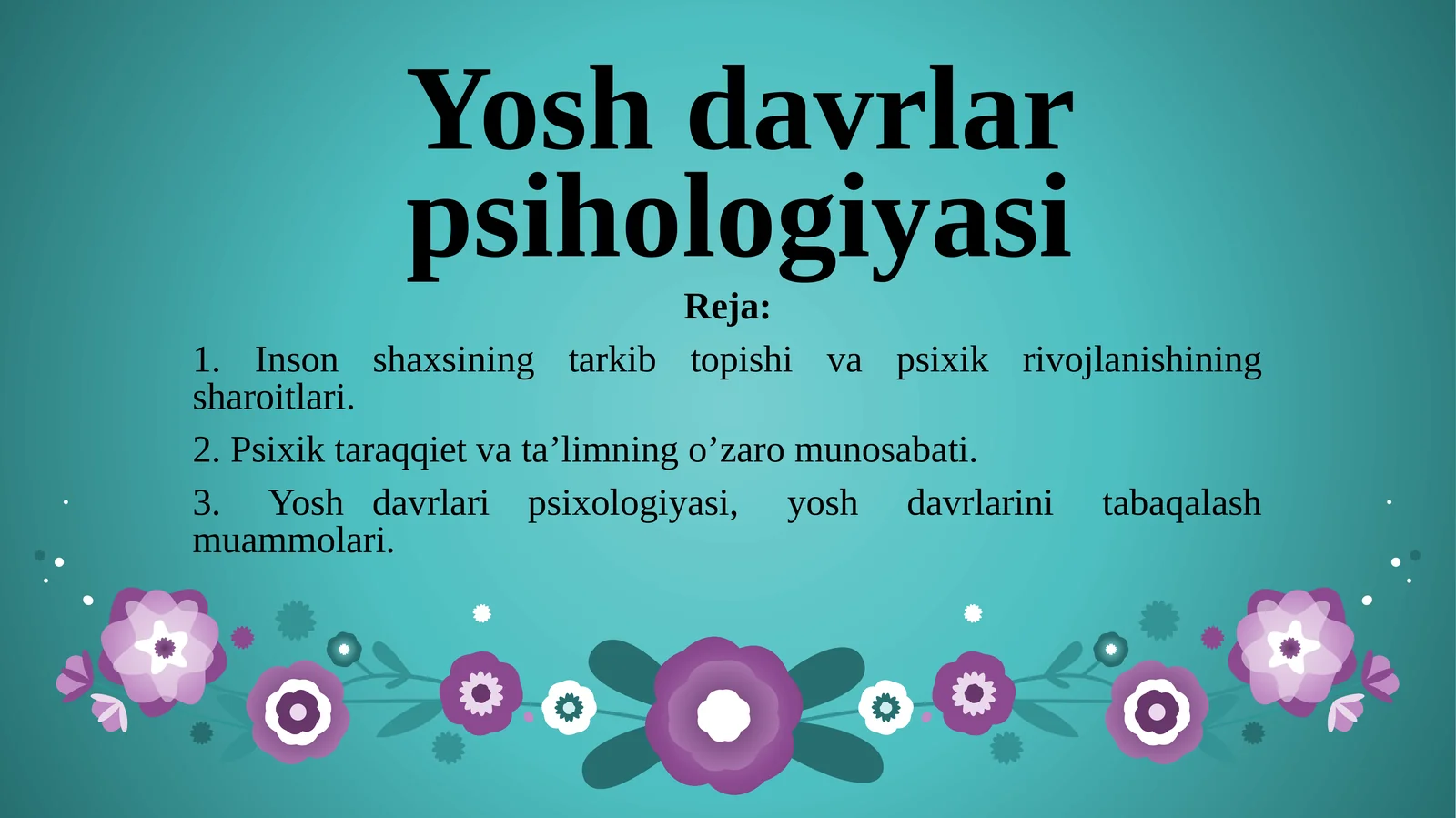 Yoshdavrlarpsihologiyasi