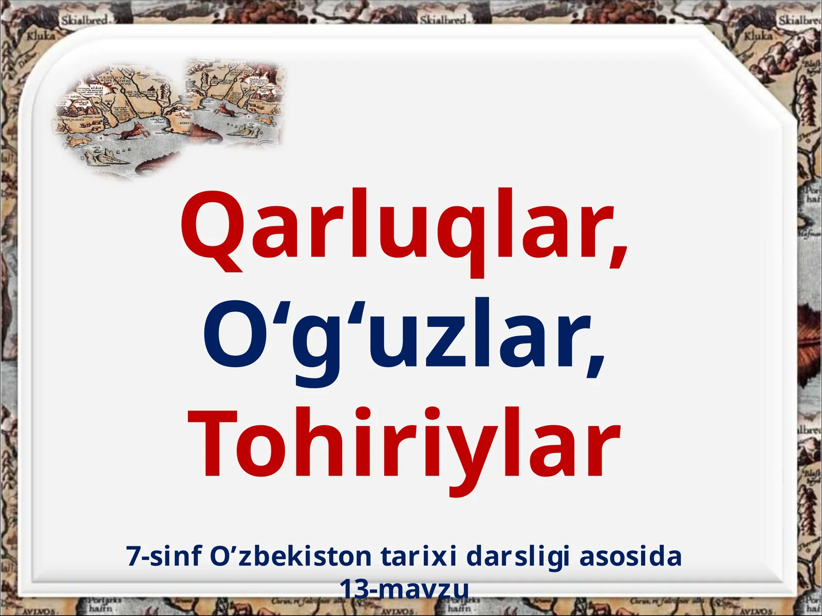Qarluqlar, O‘g‘uzlar, Tohiriylar