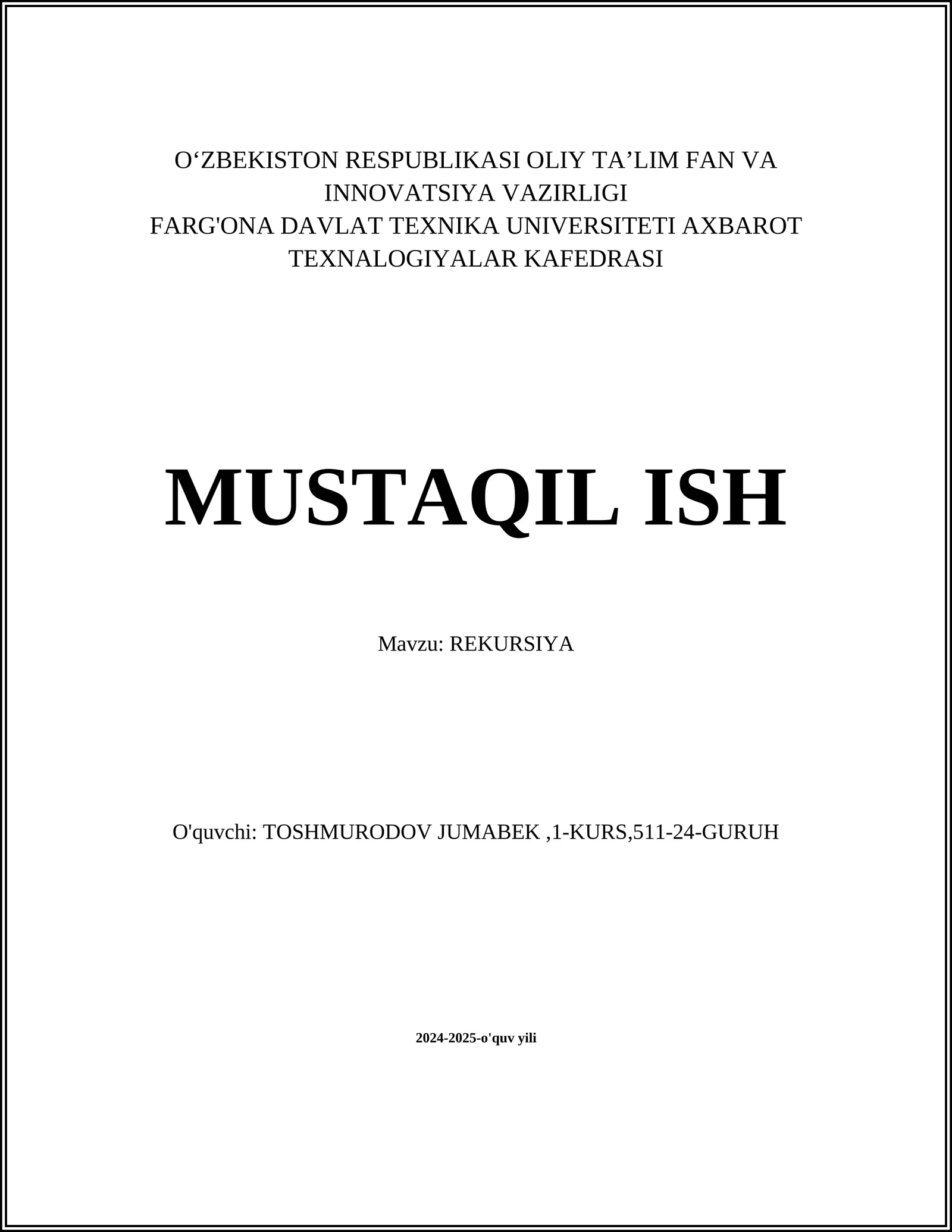 REKURSIYA