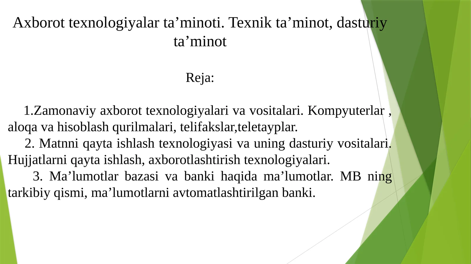 Dasturiy ta'lim