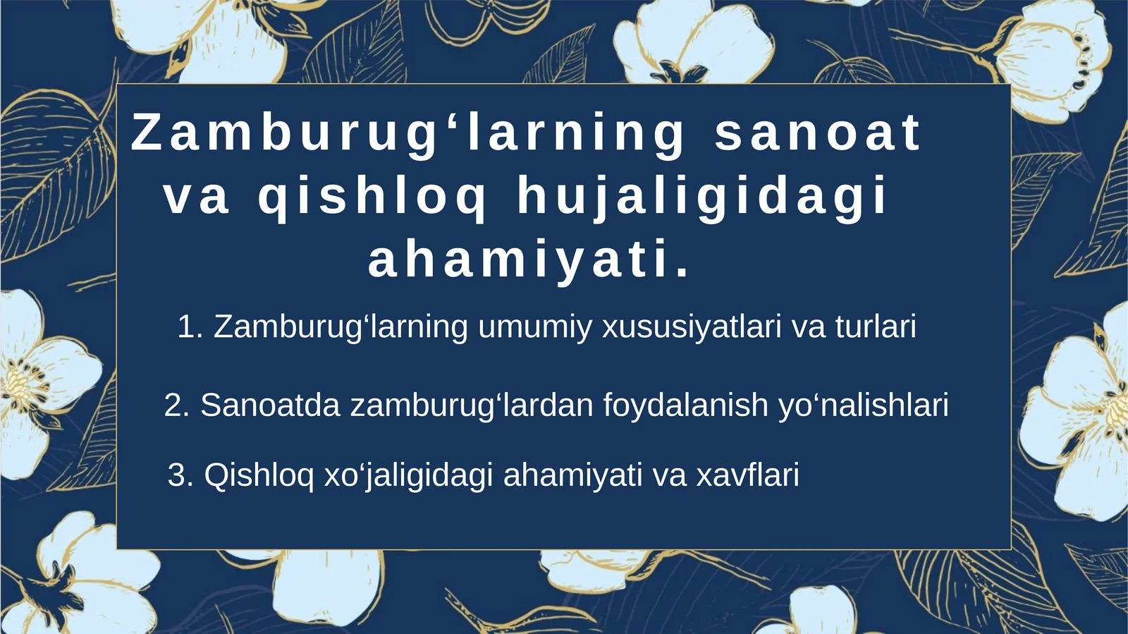 Zamburug‘larning sanoat va qishloq hujaligidagi ahamiyati