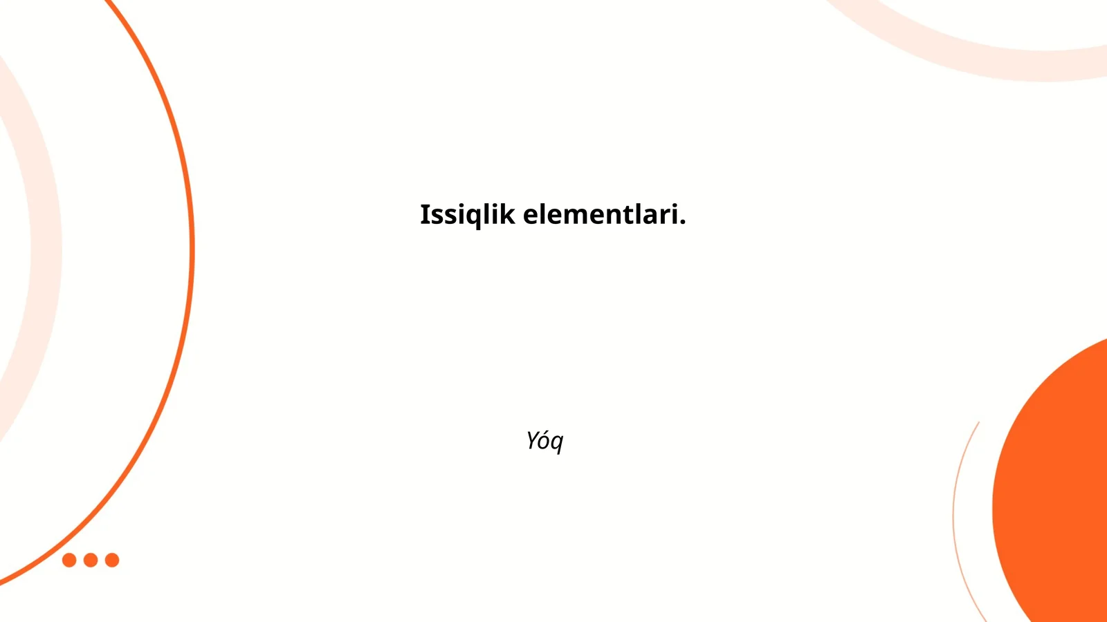 Issiqlik elementlari