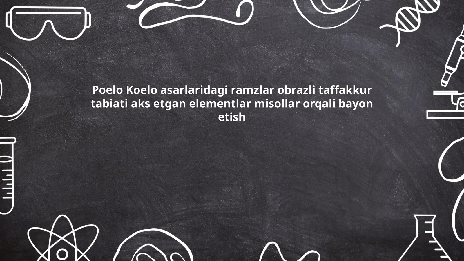 Poelo Koelo asarlaridagi ramzlar obrazli taffakkur tabiati aks etgan elementlar misollar orqali bayon etish