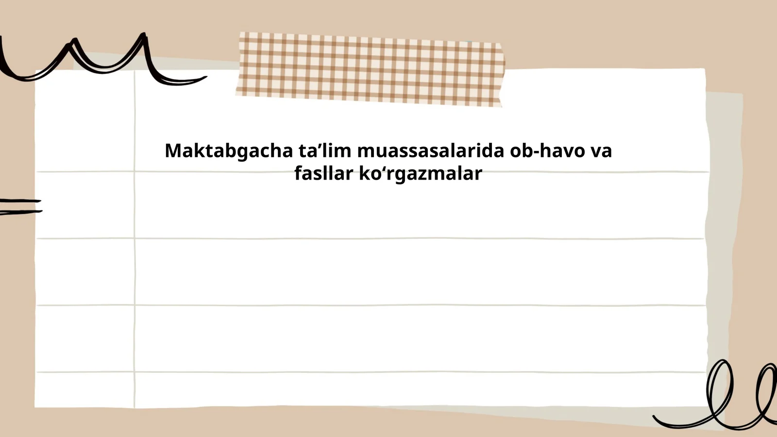 Bahor fasli: tabiat va ob-havo oʻzgarishlari koʻrgazmasi