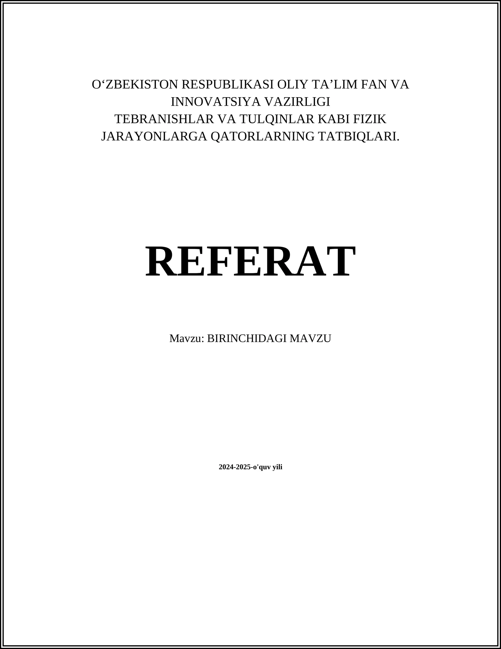 Birinchidagi matematik mavzular