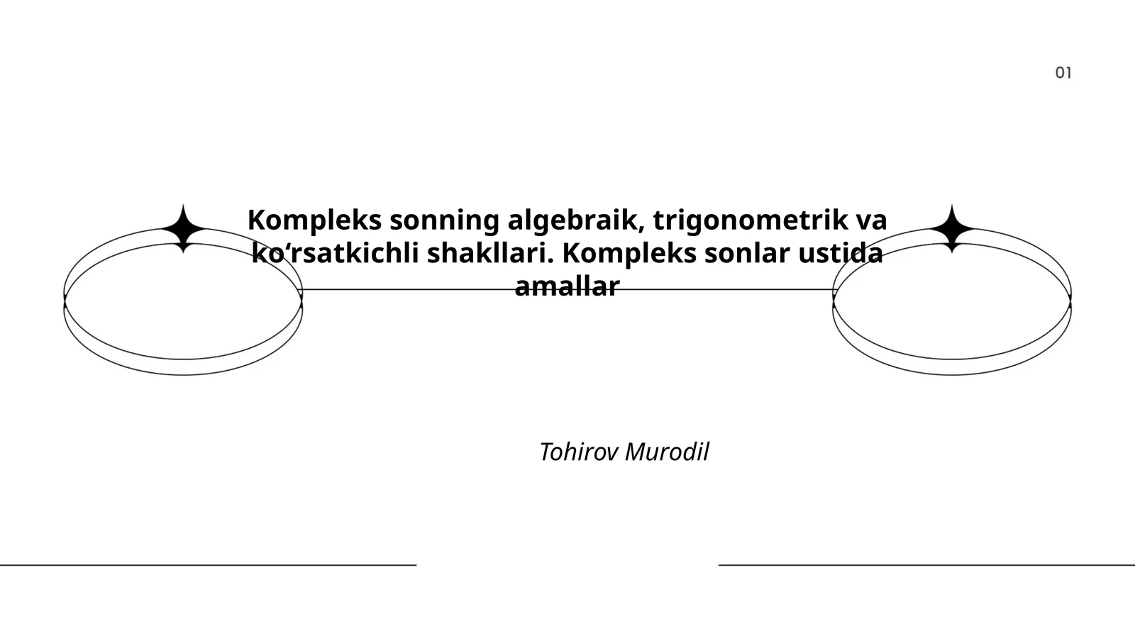 Kompleks sonning algebraik, trigonometrik va ko‘rsatkichli shakllari