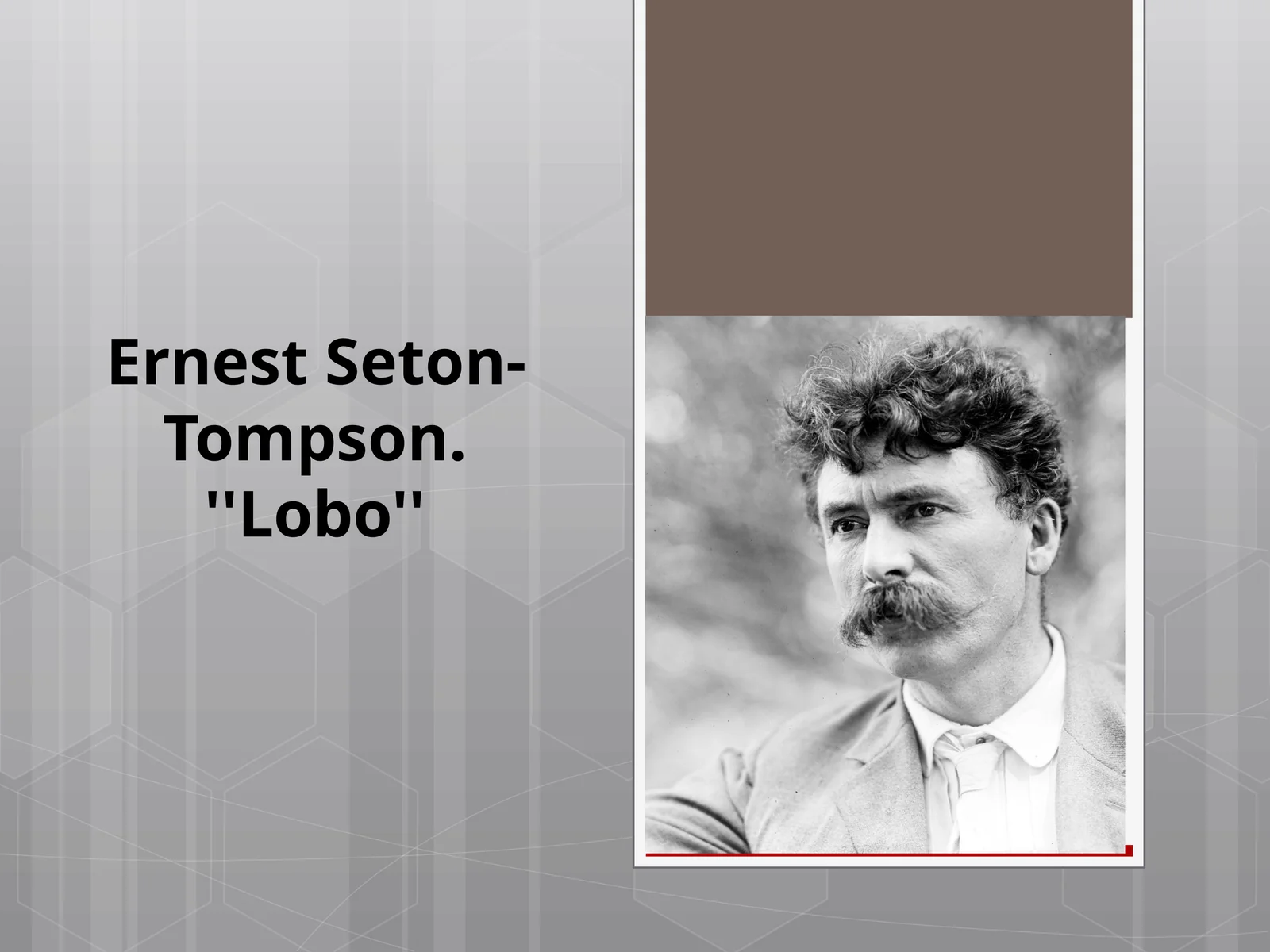 Ernest Seton-Tompson. ''Lobo''