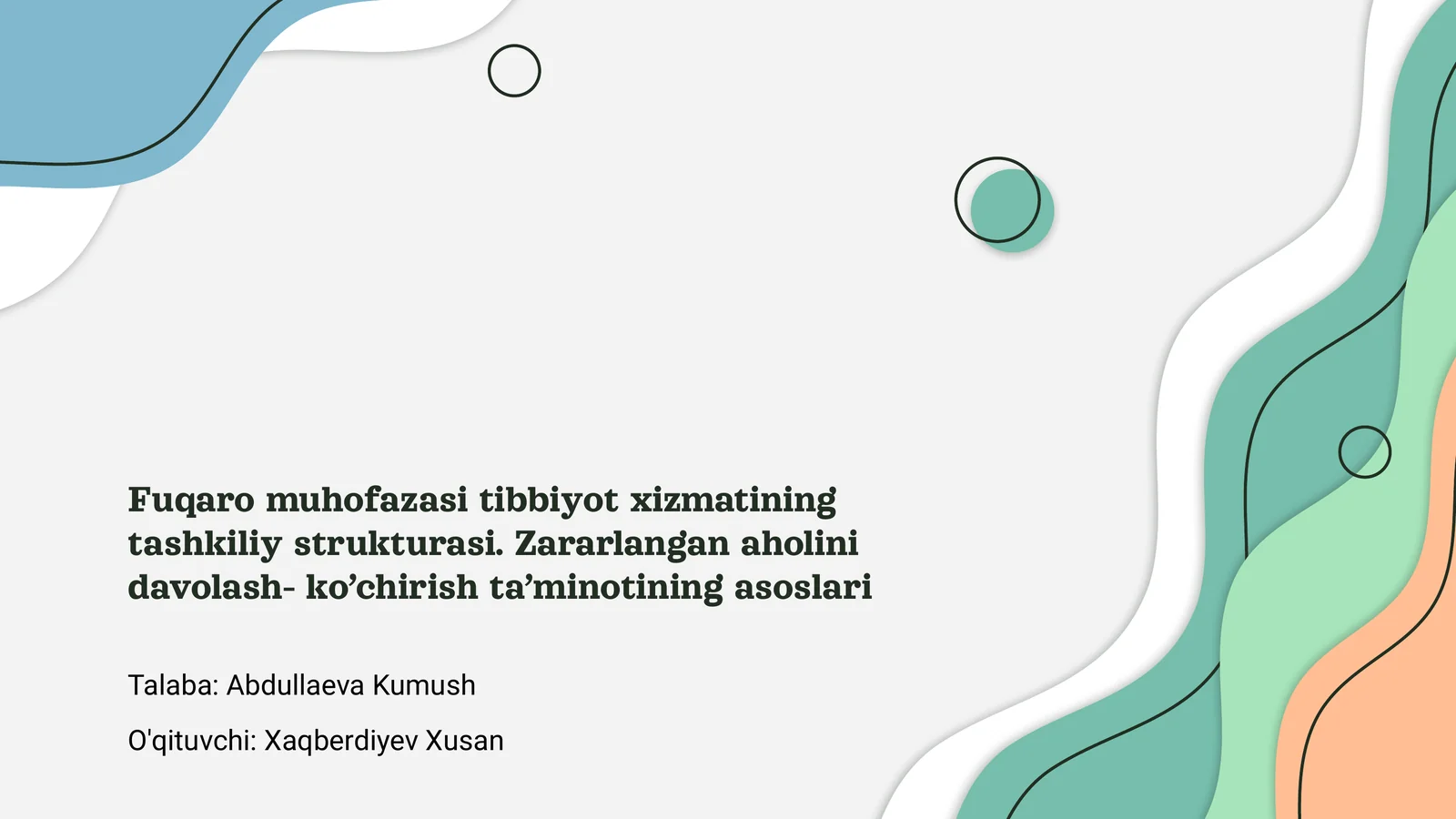 Fuqaro muhofazasi tibbiyot xizmatining tashkiliy strukturasi