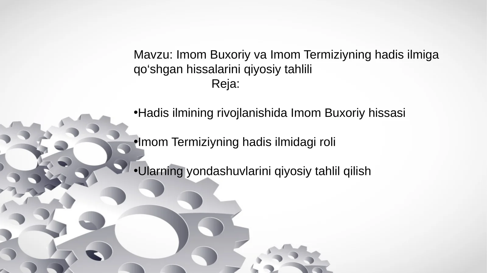 Imom Buxoriy va Imom Termiziyning hadis ilmiga qo‘shgan hissalarini qiyosiy tahlili