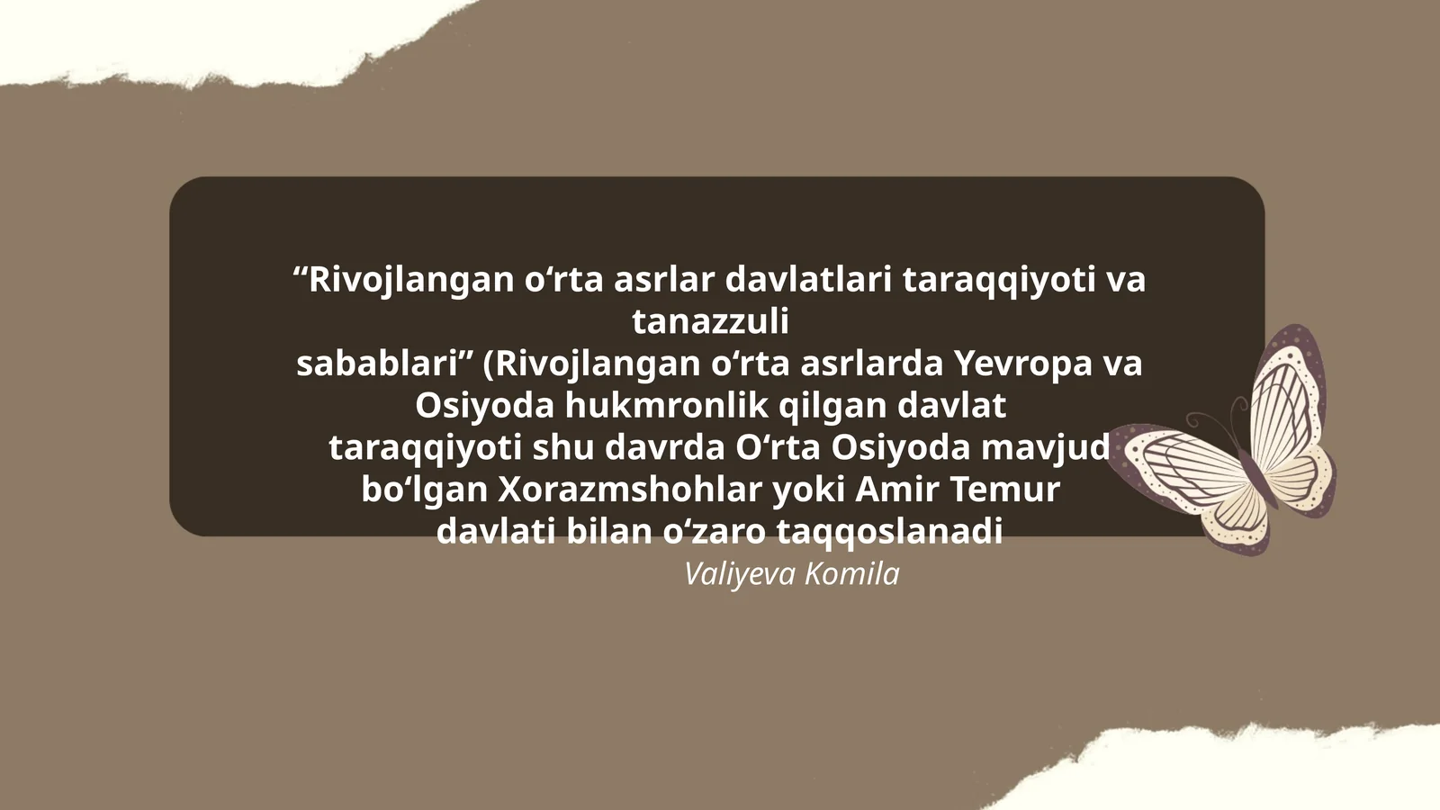 Rivojlangan o‘rta asrlar davlatlari taraqqiyoti va tanazzuli sabablari