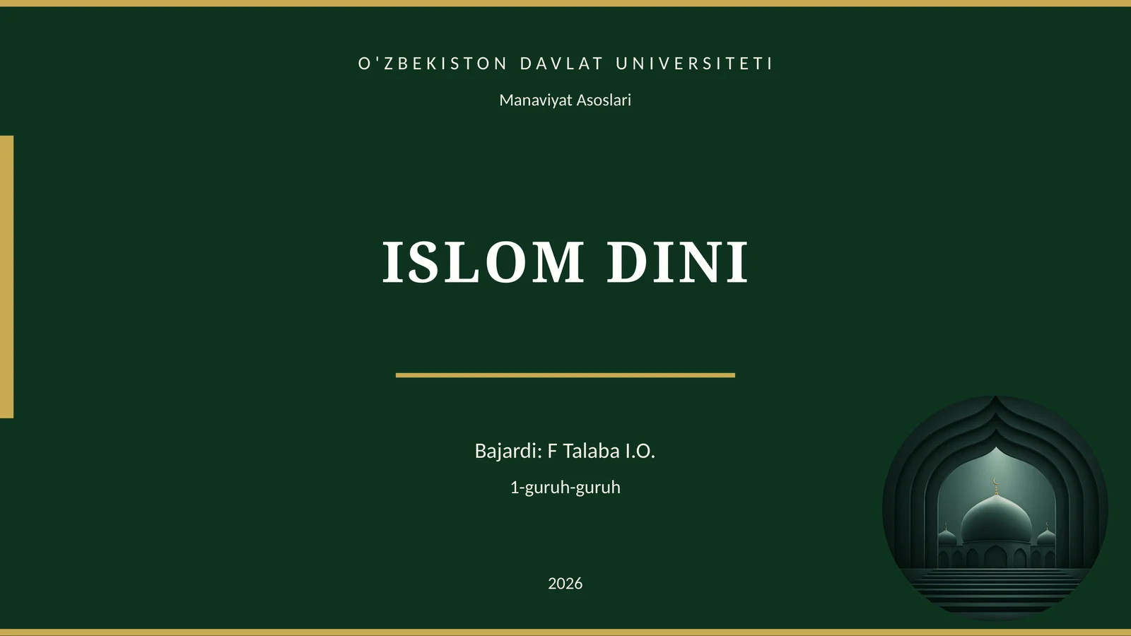 ISLOM DINI