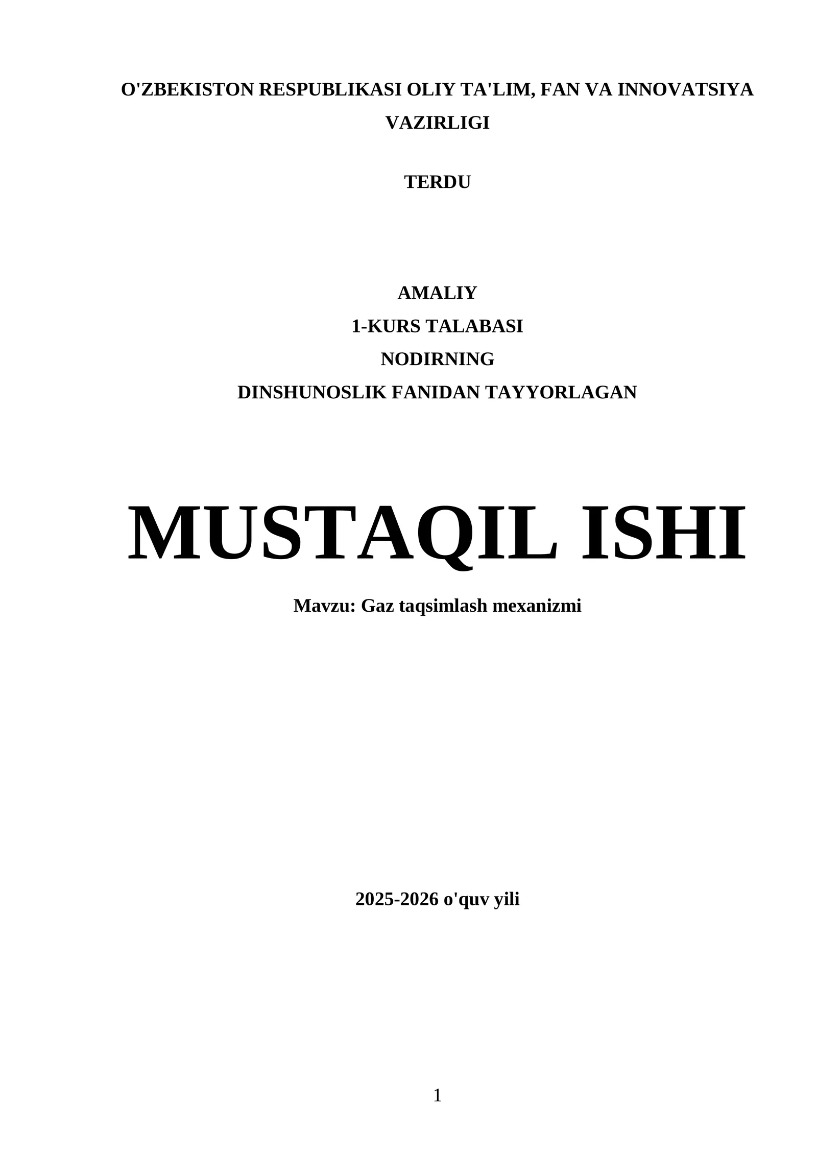 Gaz taqsimlash mexanizmi