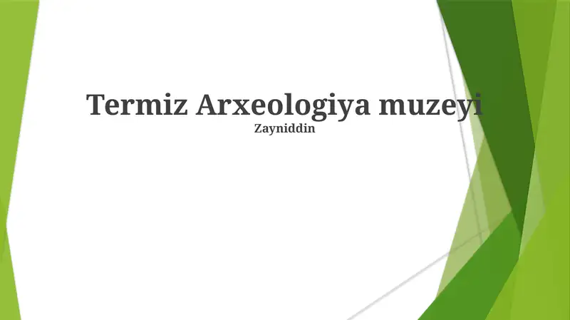 Termiz Arxeologiya muzeyi