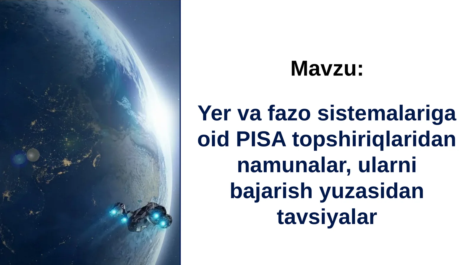 METEORITLAR VA KRATERLAR