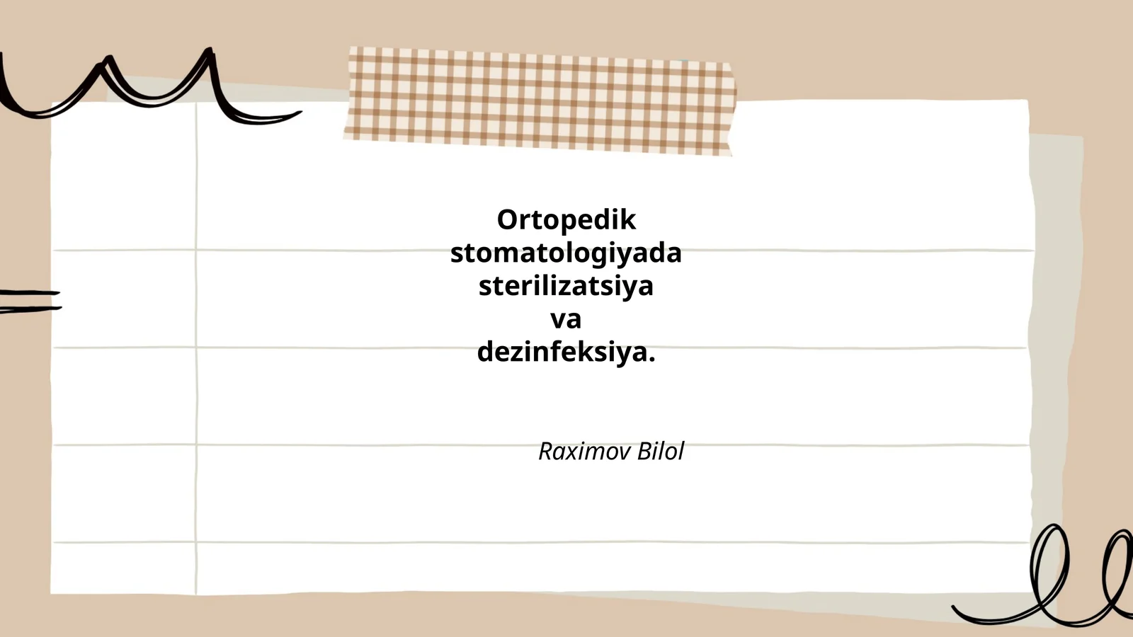 Sterilizatsiya va dezinfeksiya: asosiy tushunchalar va maqsadlar