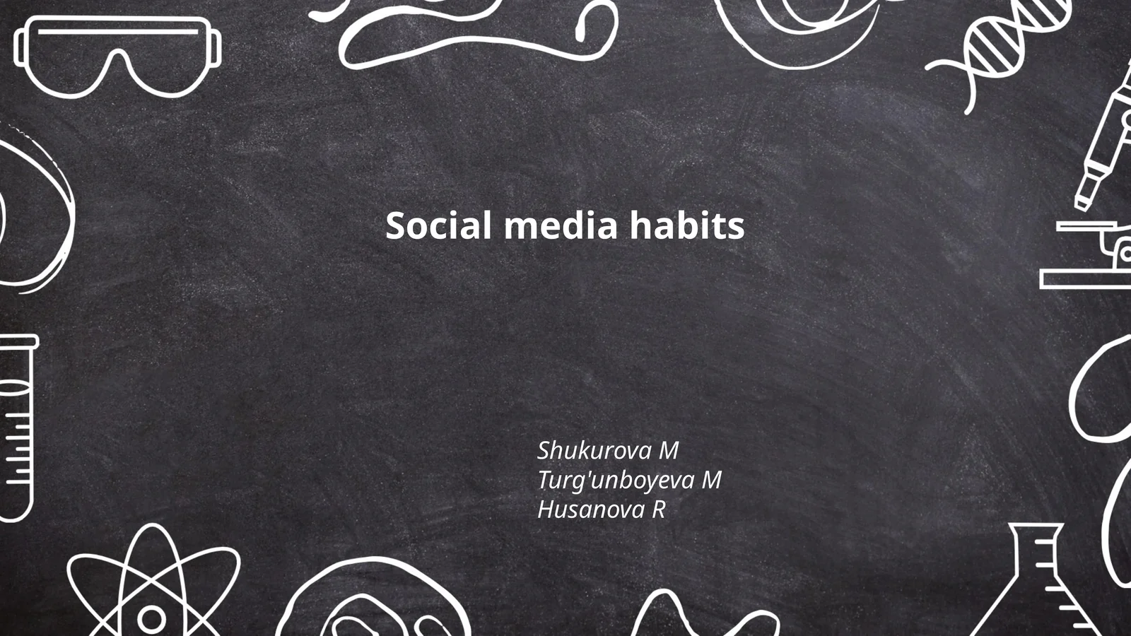 Social media habits