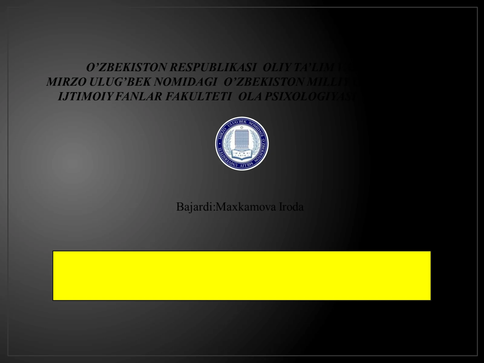 Test tuzishning asosiy bosqichlarini ajratish va tushuntirib berish