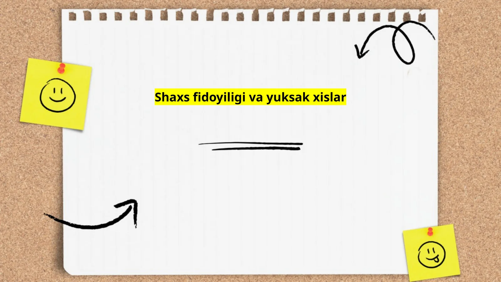 Shaxs fidoyiligi va yuksak xislar