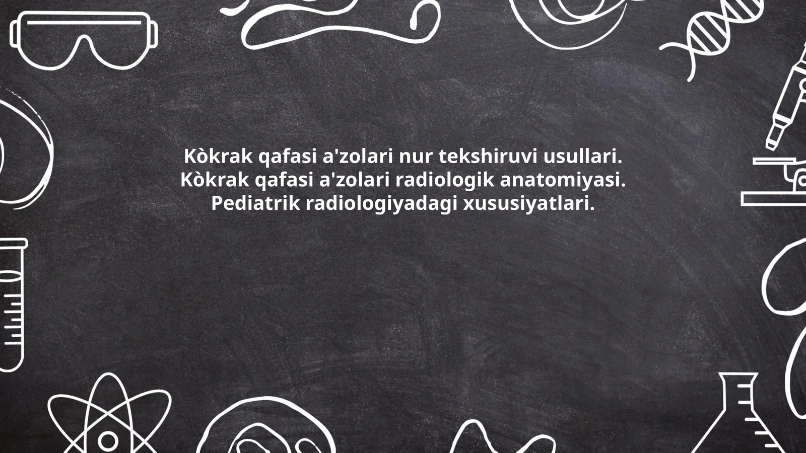 Kòkrak qafasi a'zolari nur tekshiruvi usullari