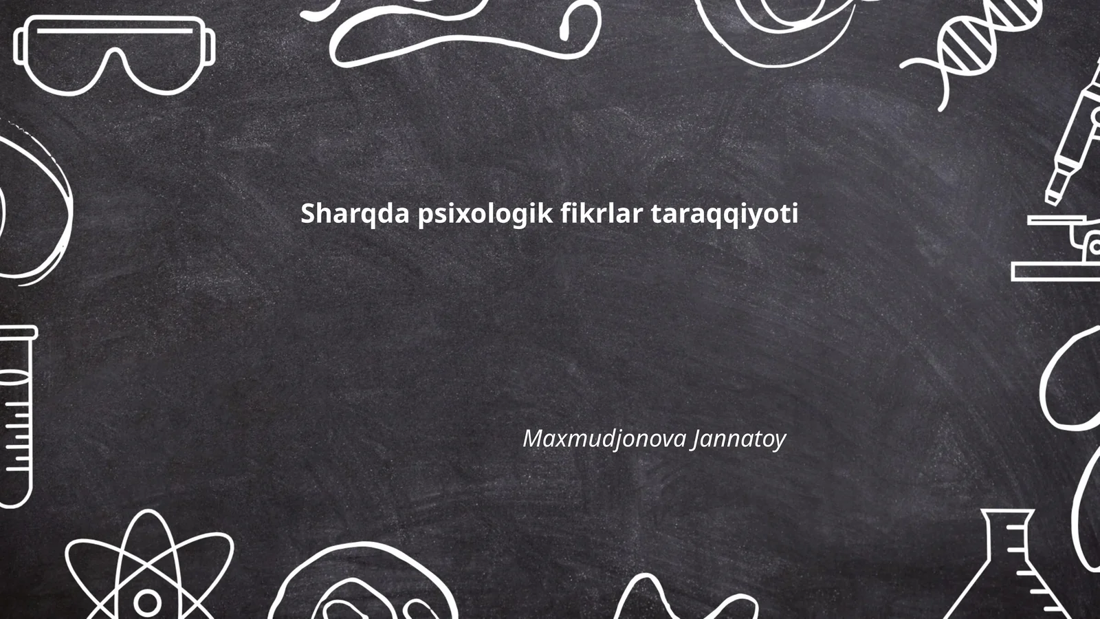 Sharqda psixologik fikrlar taraqqiyoti