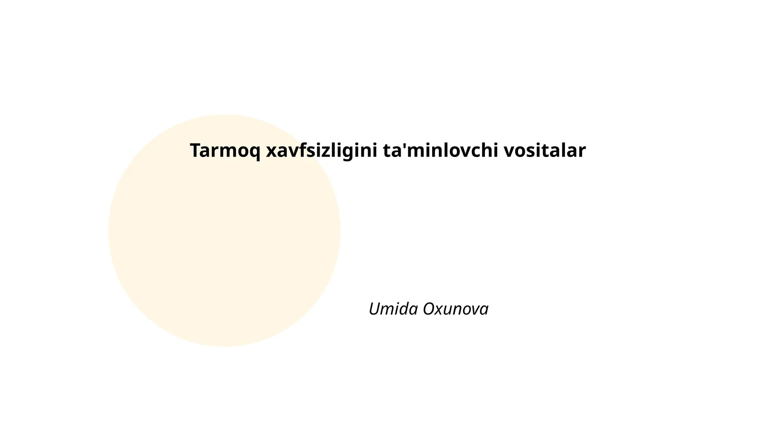 Tarmoqli devorlar (Firewall)
