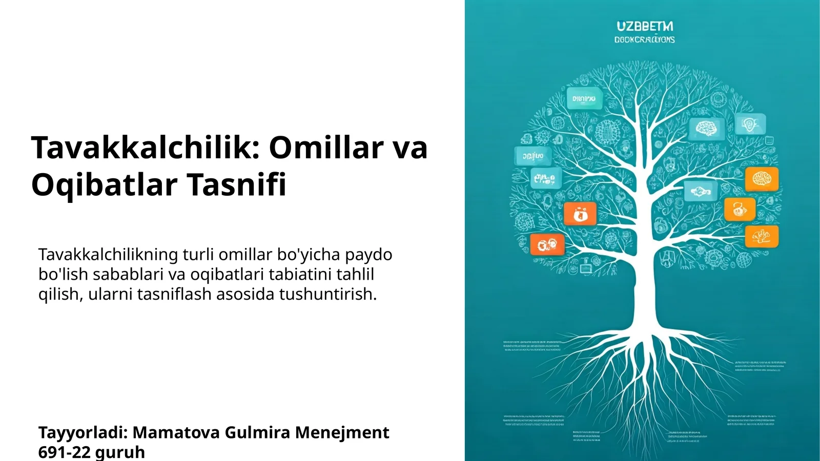 Tavakkalchilik: Omillar va Oqibatlar Tasnifi
