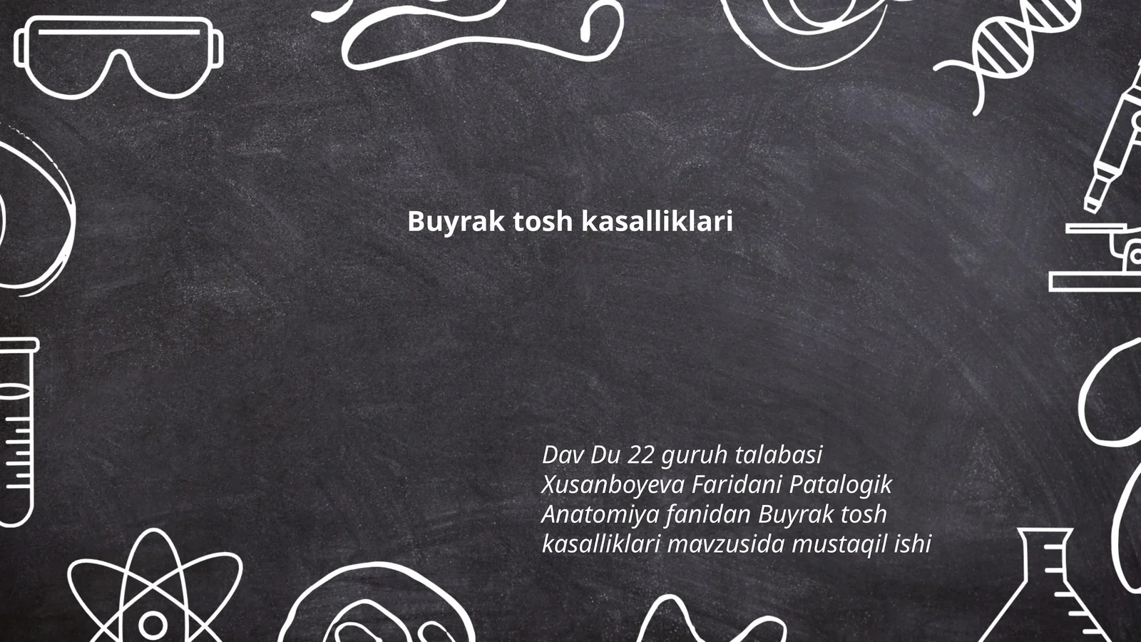 Buyrak tosh kasalliklari