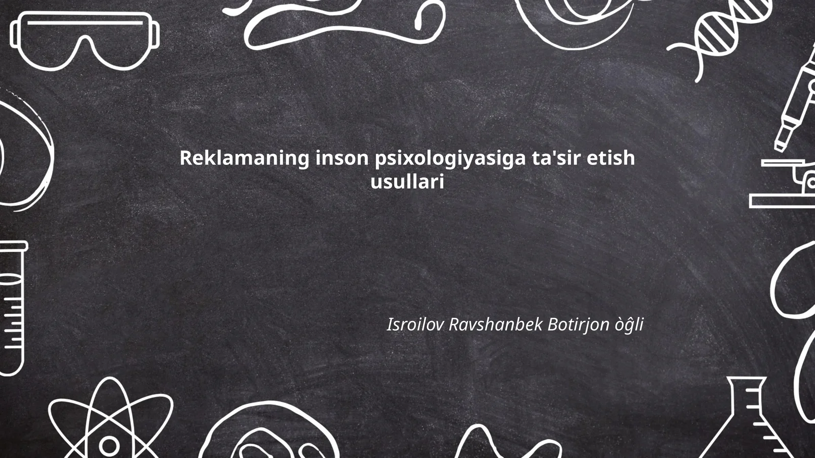 Reklamaning inson psixologiyasiga ta'sir etish usullari
