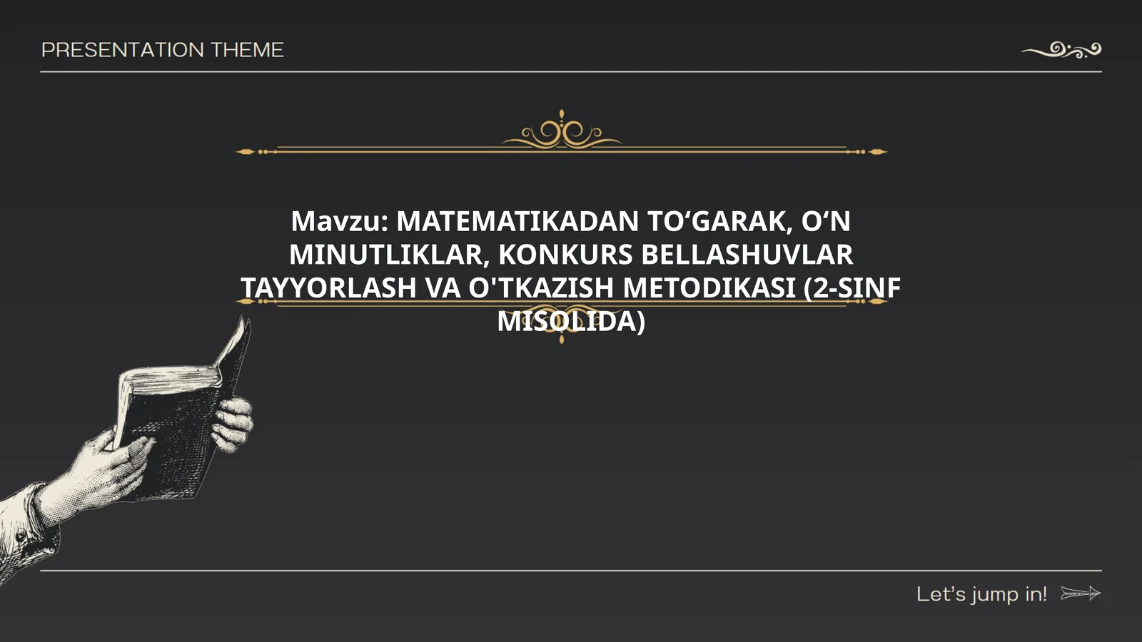 MATEMATIKADAN TO‘GARAK, O‘N MINUTLIKLAR, KONKURS BELLASHUVLAR TAYYORLASH VA O'TKAZISH METODIKASI (2-SINF MISOLIDA)