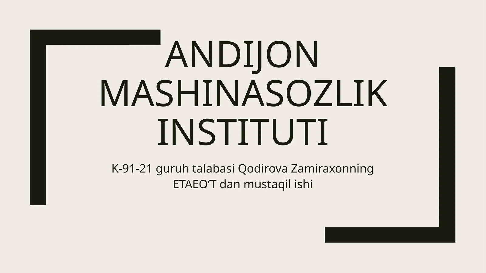 Elektr apparatlari va avtomatlashtirish vositalarining klassifikatsiyasi