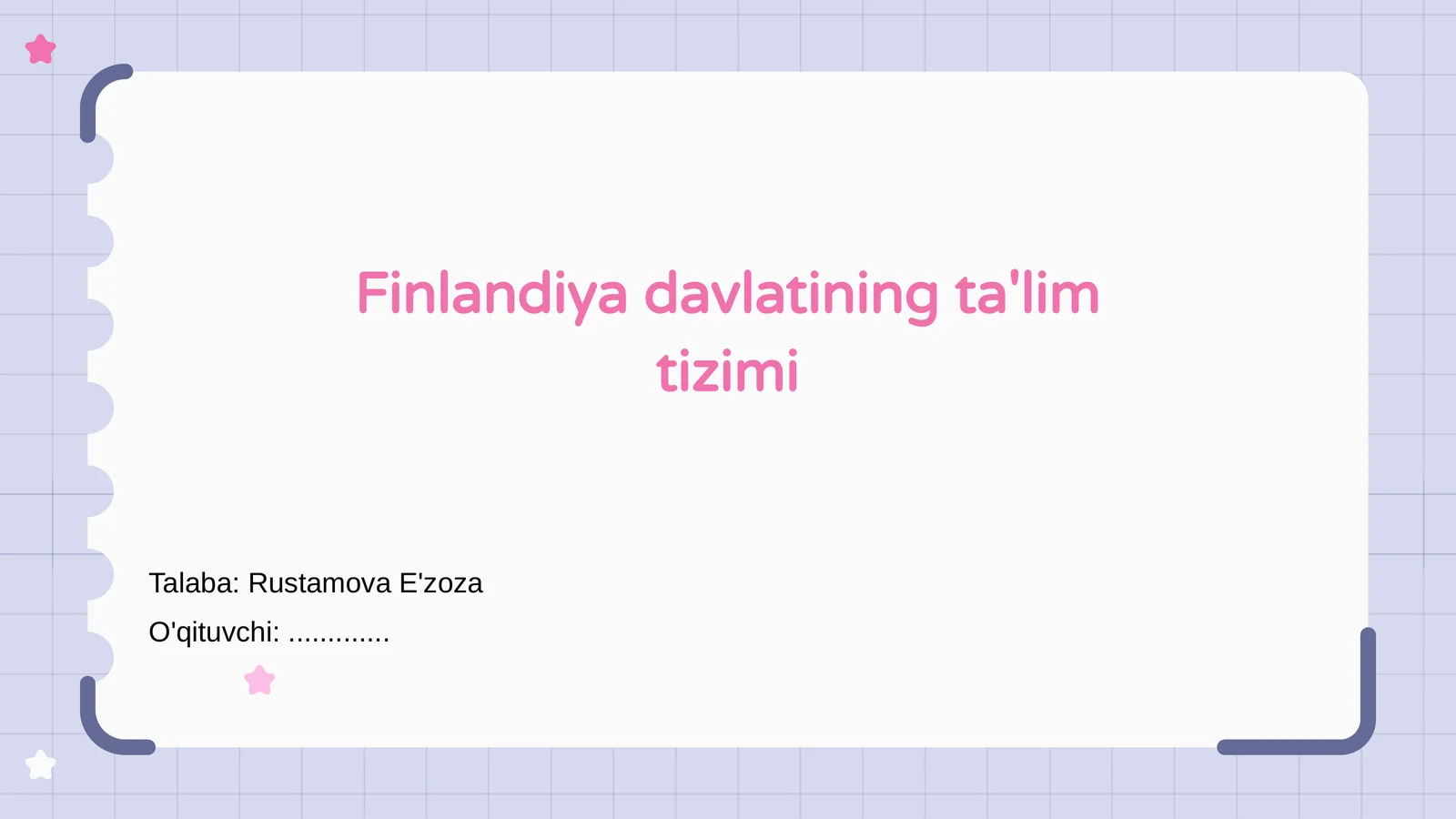 Finlandiya davlatining ta'lim tizimi