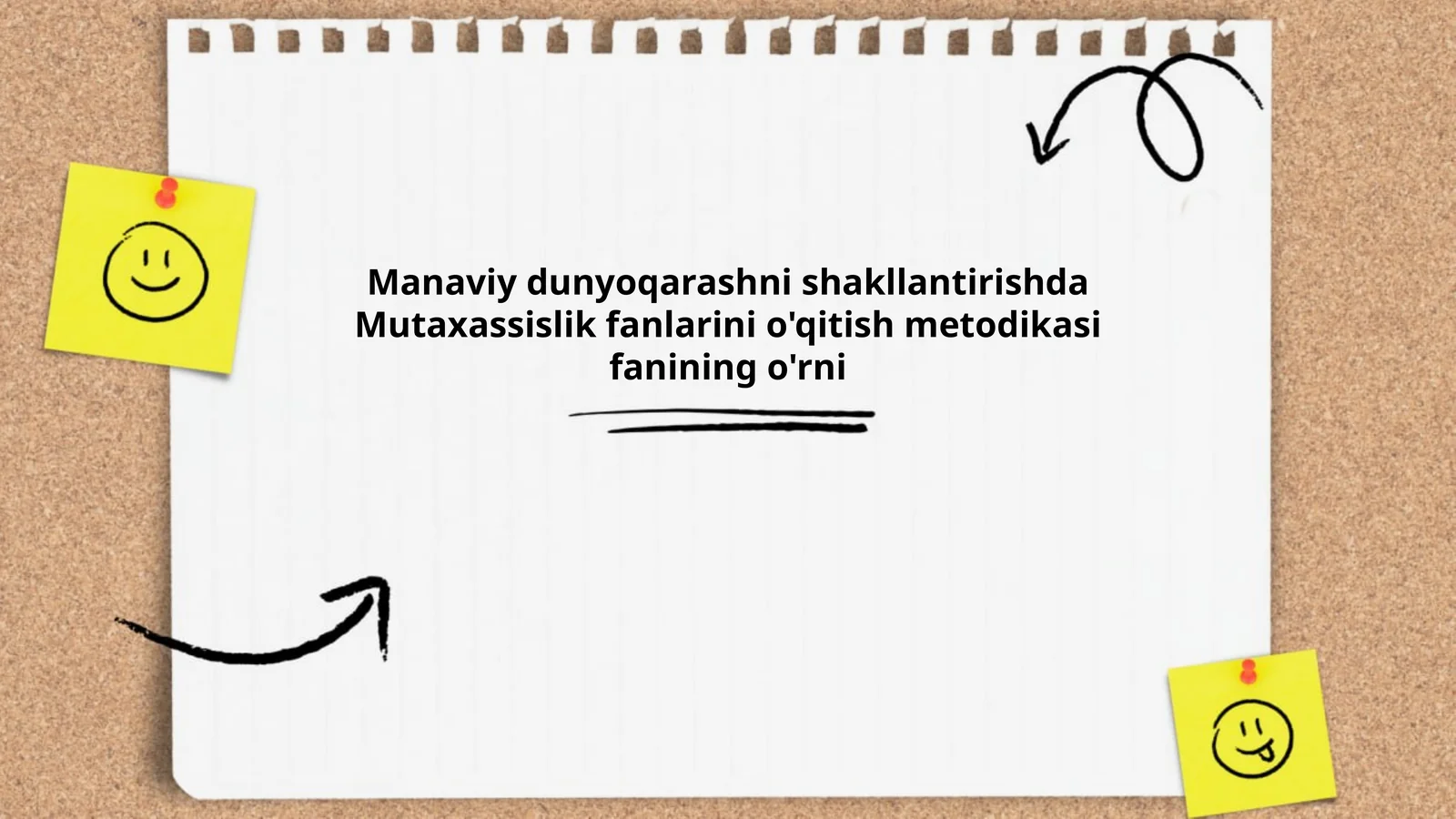 Mutaxassislik fanlarini o'qitish metodikasi