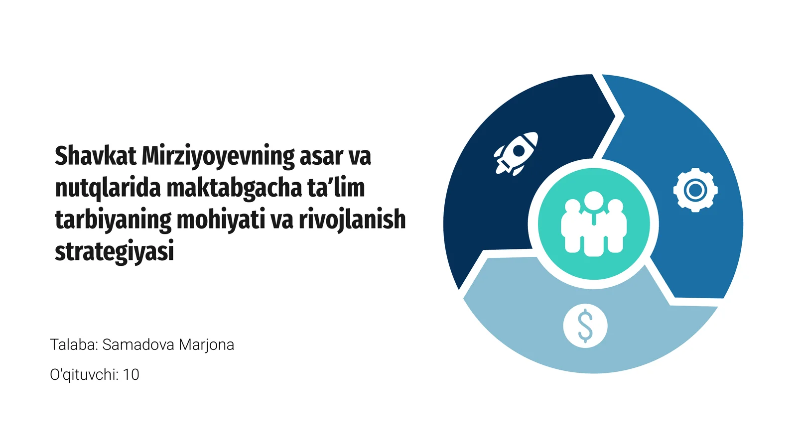 Mirziyoyevning asar va nutqlarida maktabgacha taʼlim tarbiyaning mohiyati va rivojlanish strategiyasi