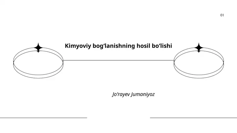 Kimyoviy bogʻlanishning hosil boʻlishi