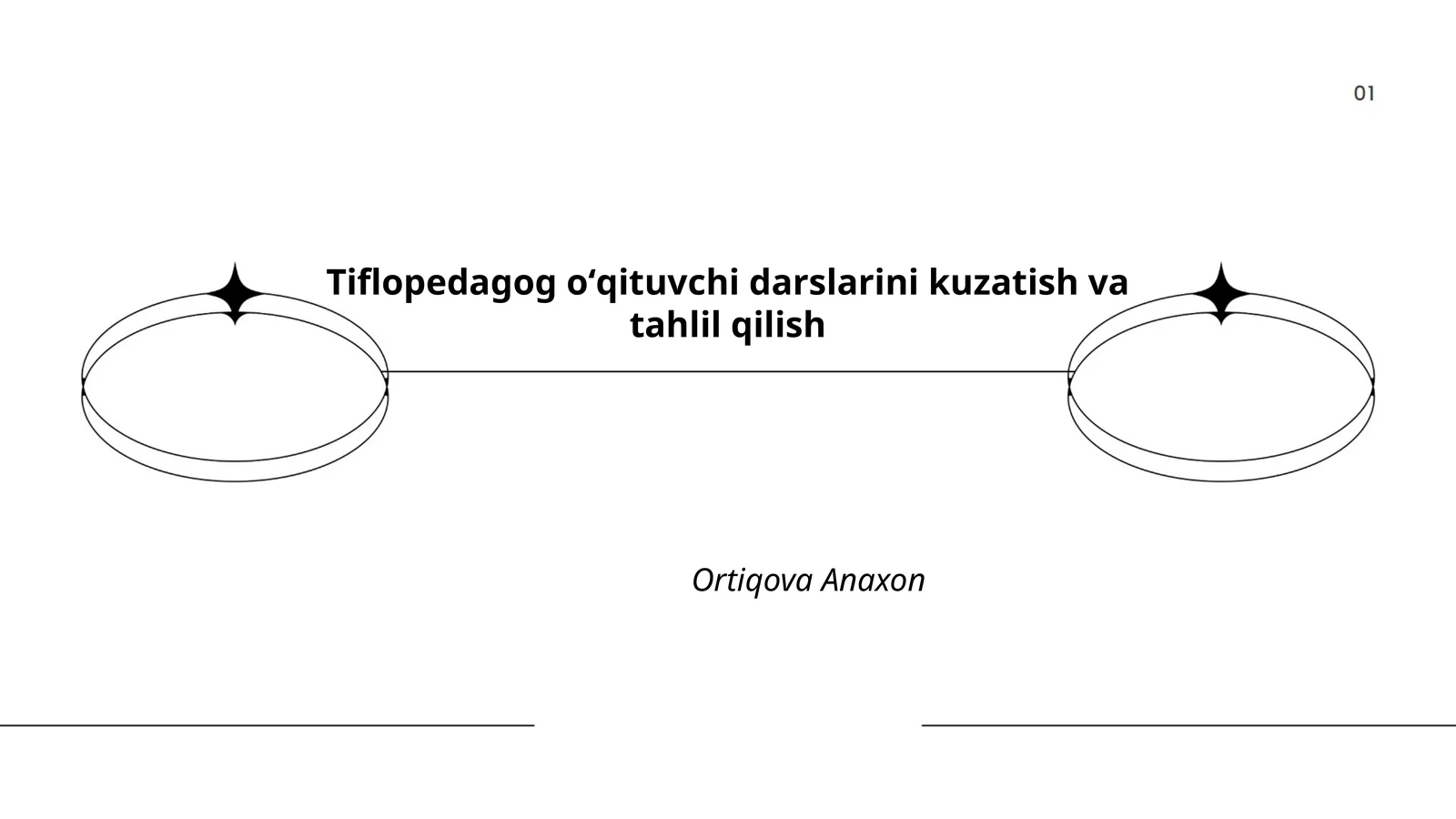 Tiflopedagog oʻqituvchi darslarini kuzatish va tahlil qilish