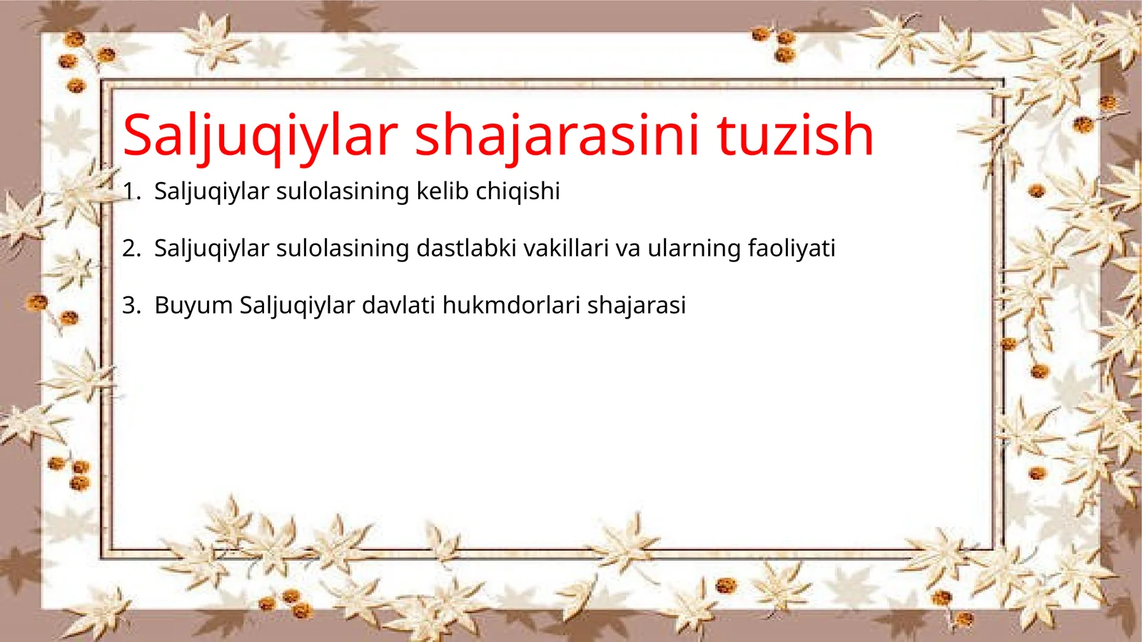 Saljuqiylarsulolasi
