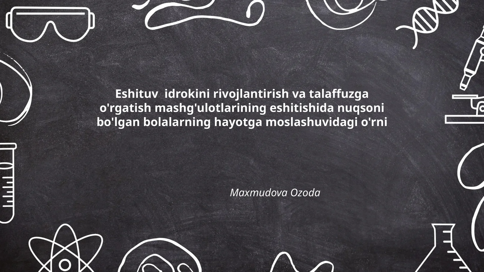 Eshituv idrokini rivojlantirish va talaffuzga o'rgatish