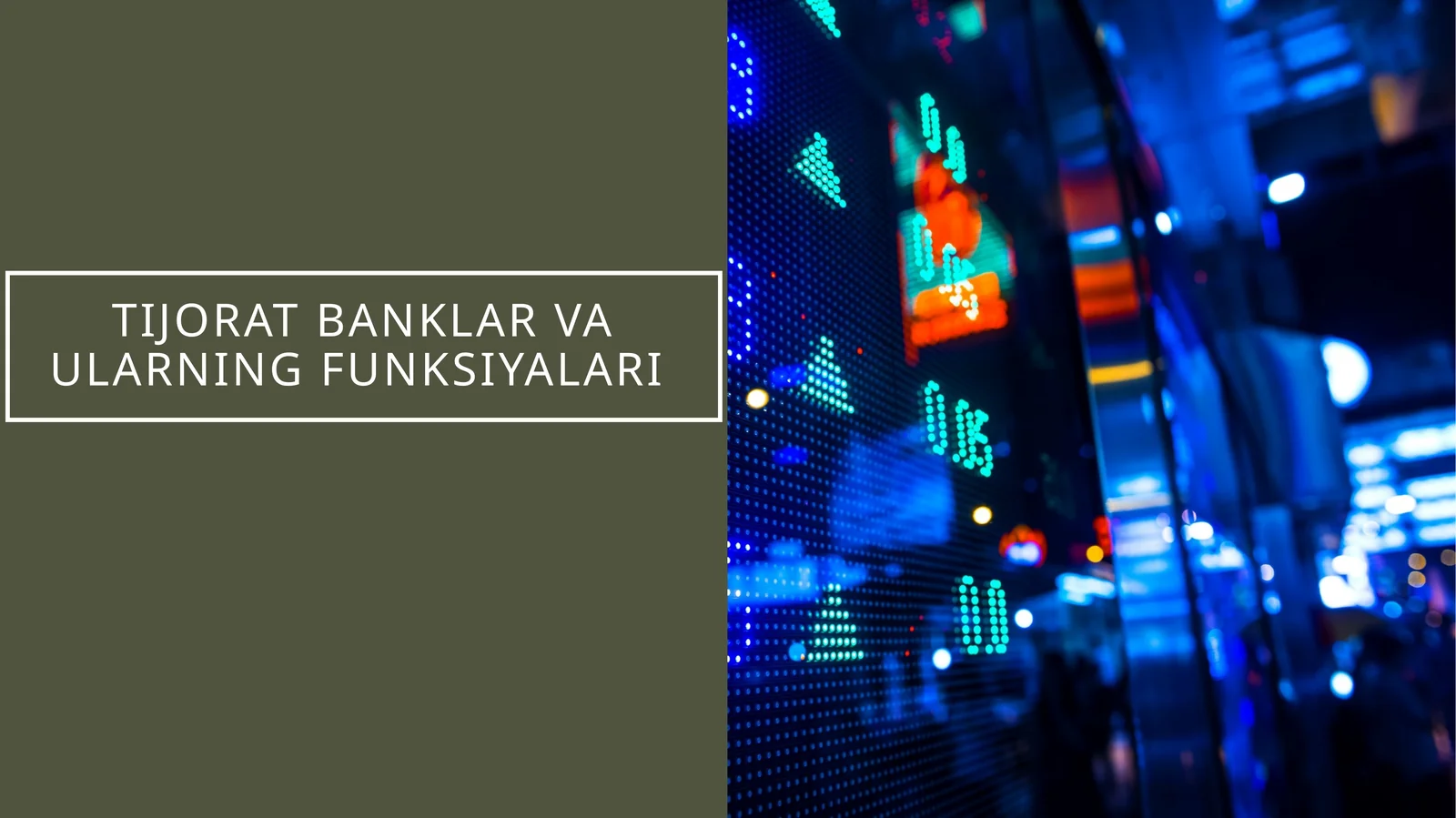 Tijorat banklar va ularning funksiyalari