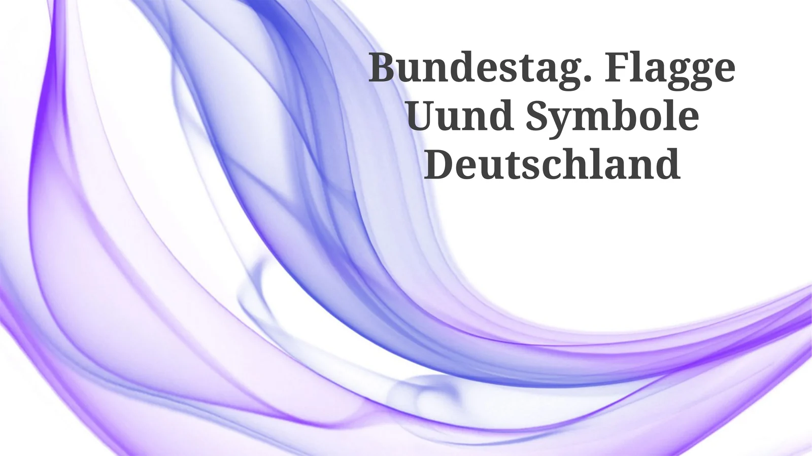 Bundestag. Flagge Uund Symbole Deutschland