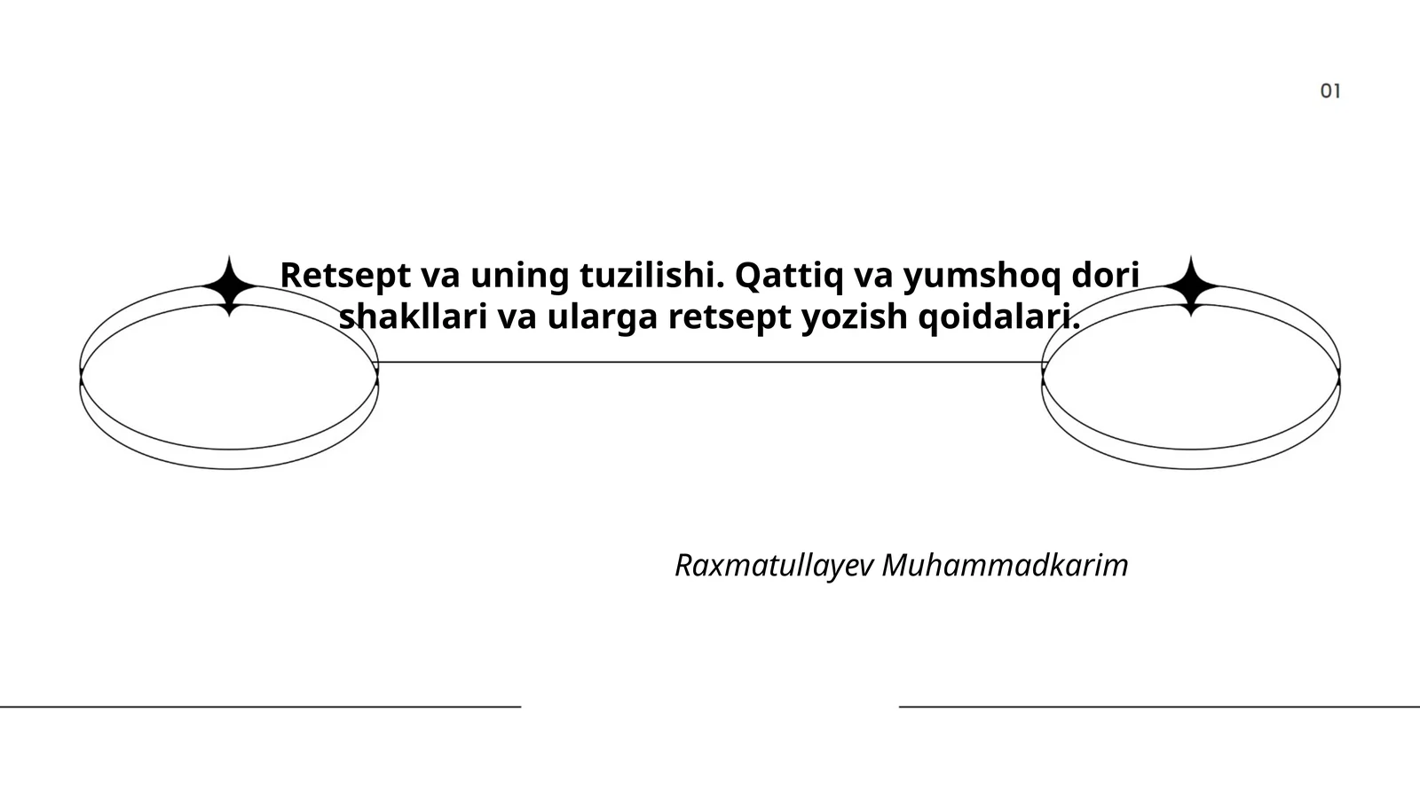 Retsept va uning tuzilishi