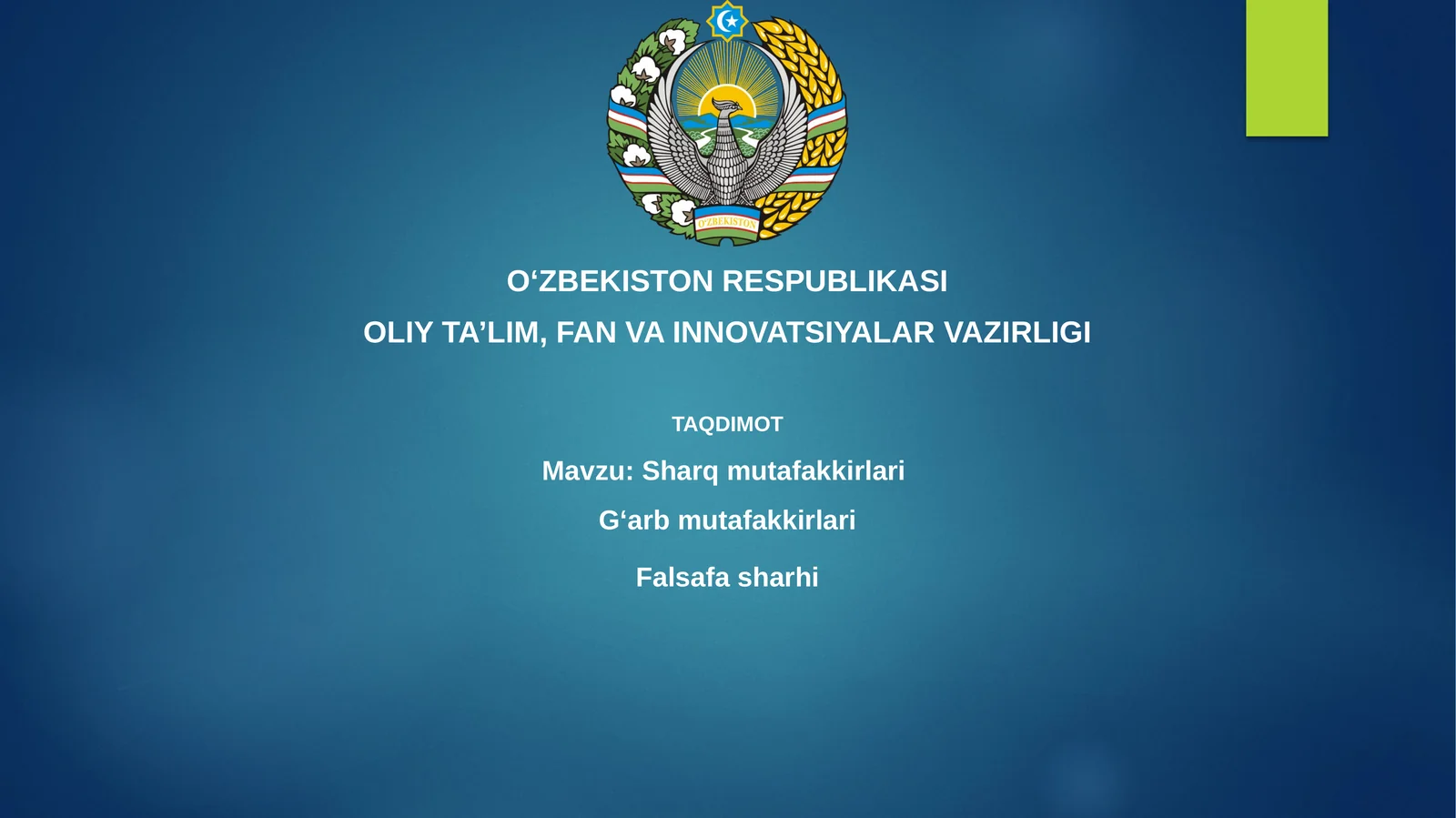 Sharq va G'arb Mutafakkirlari: Taqqoslash