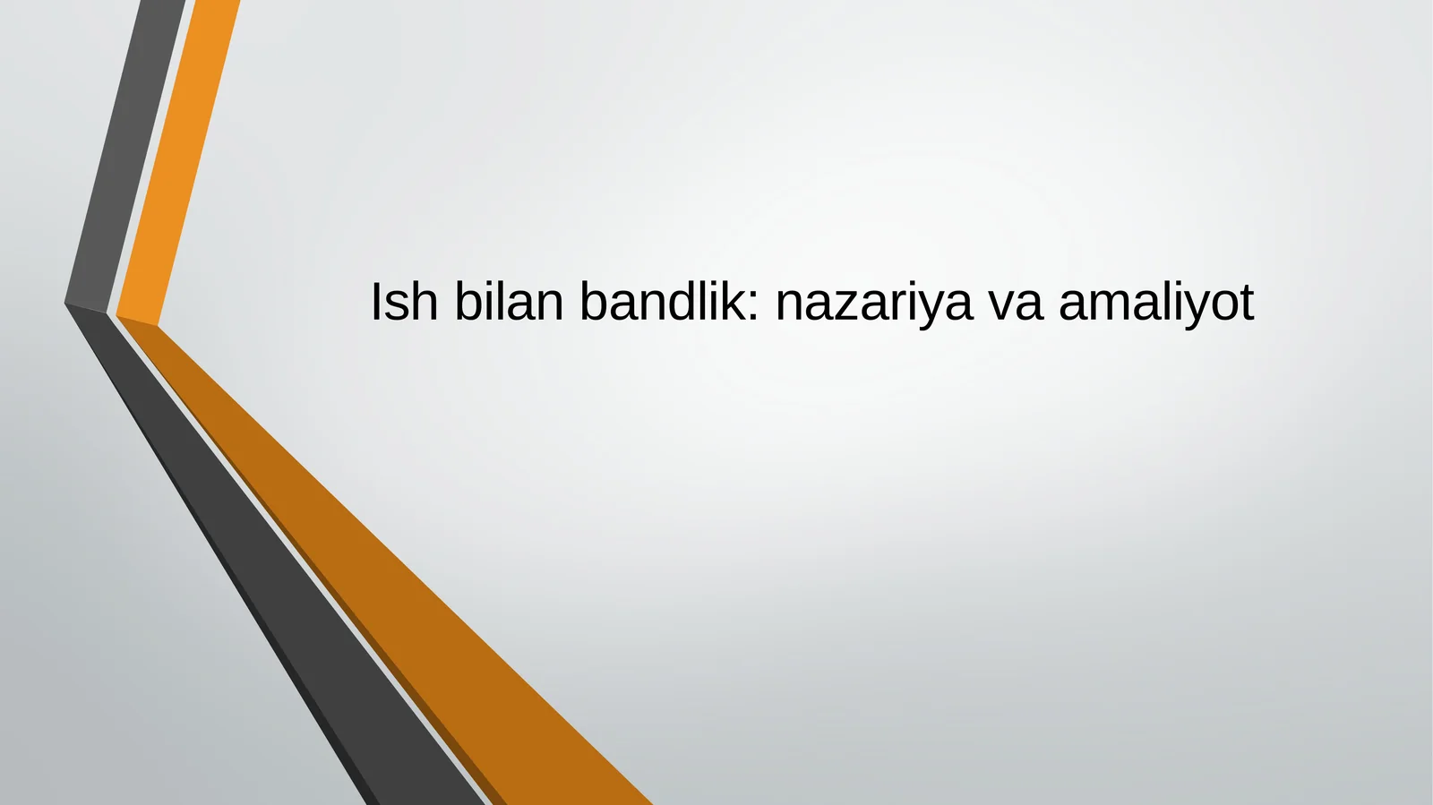 Ishbilanbandlik:nazariyavaamaliyot