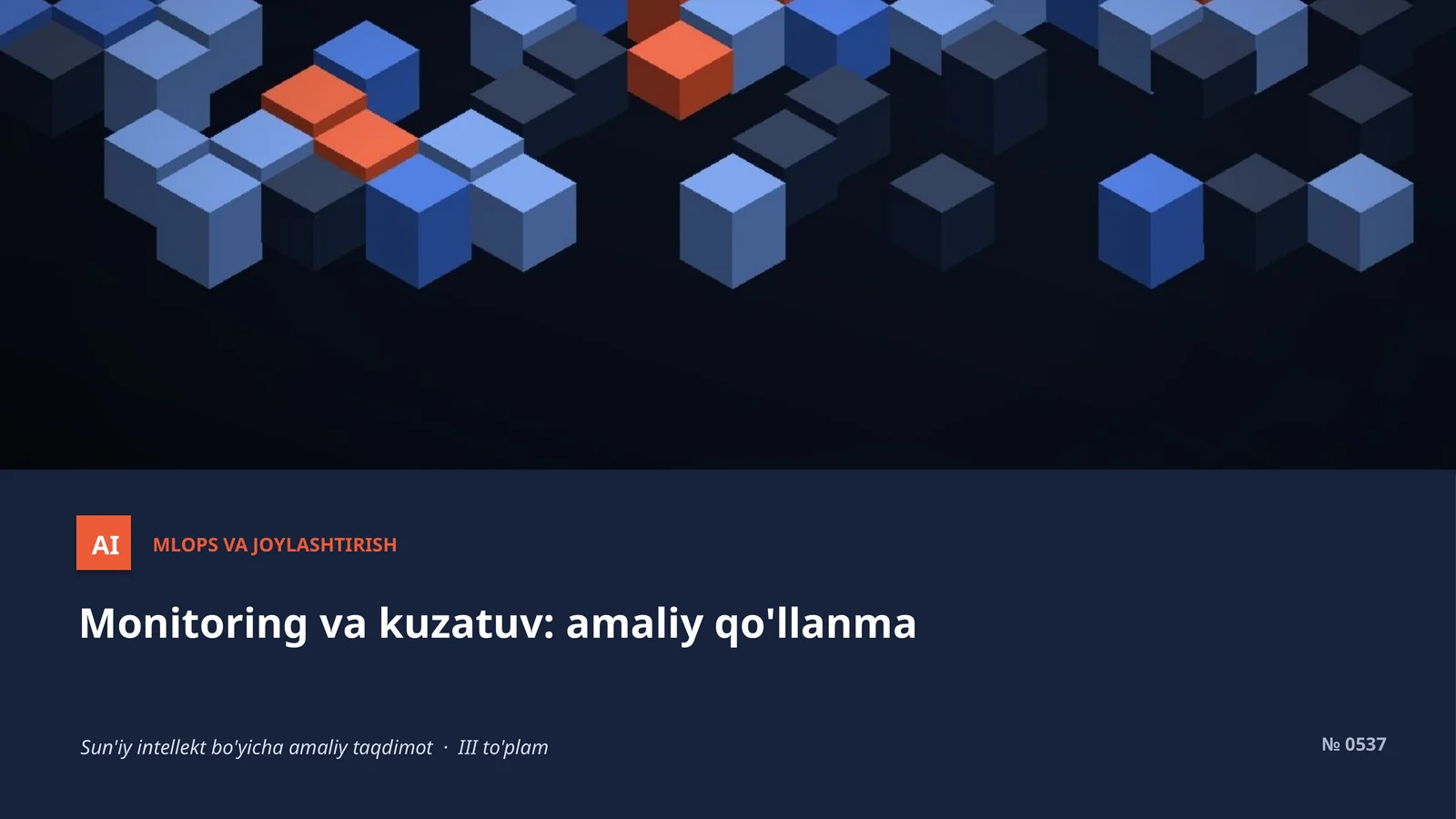 MLOPS VA JOYLASHTIRISH