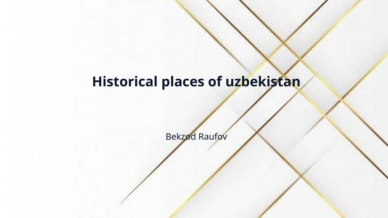 Historical places of uzbekistan