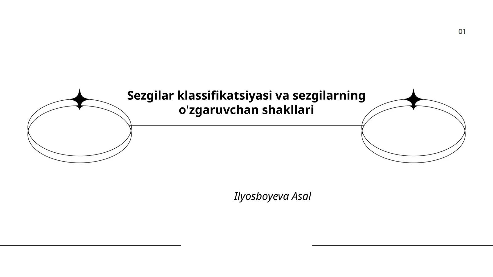 Sezgilar klassifikatsiyasi va sezgilarning o'zgaruvchan shakllari
