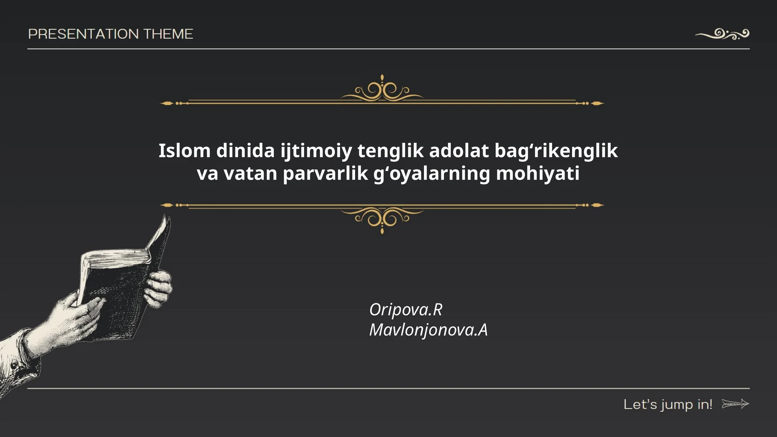 Islomda ijtimoiy tenglik adolat bagʻrikenglik va vatan parvarlik gʻoyalarning mohiyati