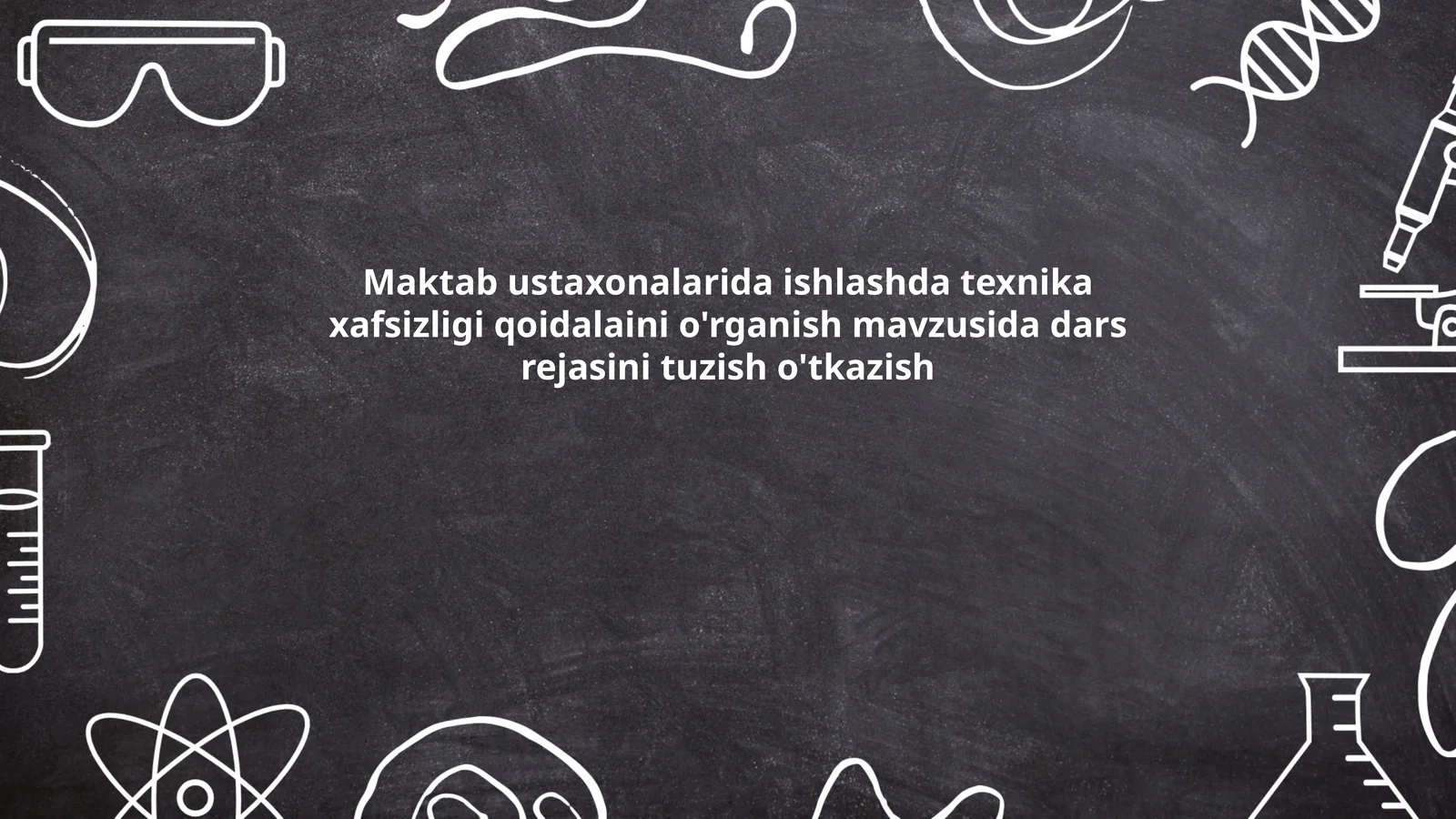 Texnika xafsizligi qoidalari