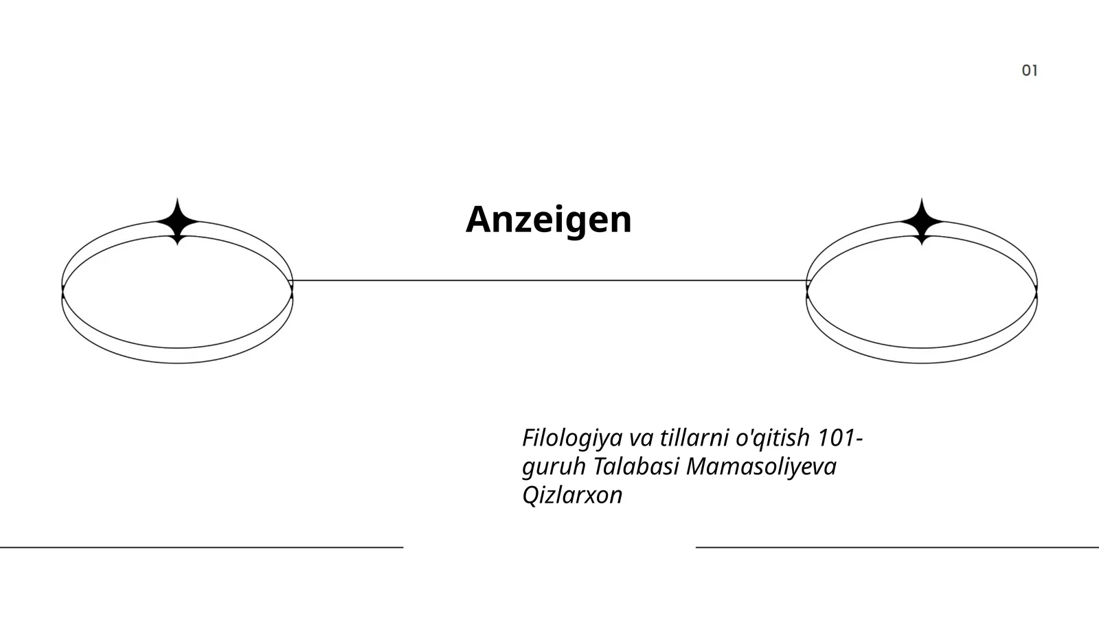Filologiya va tillarni o'qitish 101-guruh Talabasi Mamasoliyeva Qizlarxon